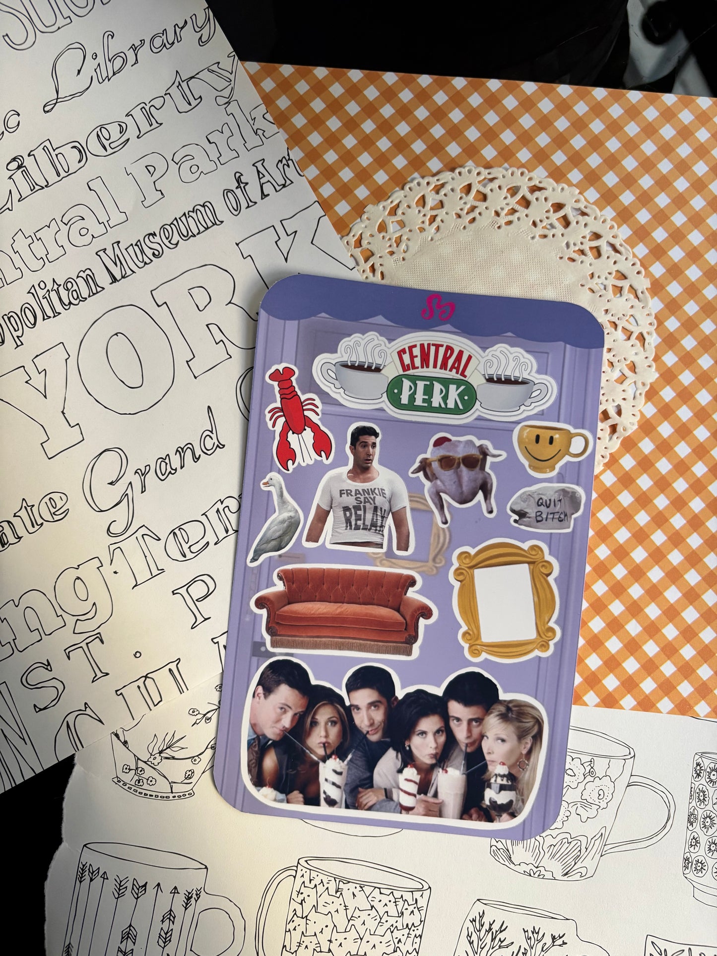 Friends sticker sheet
