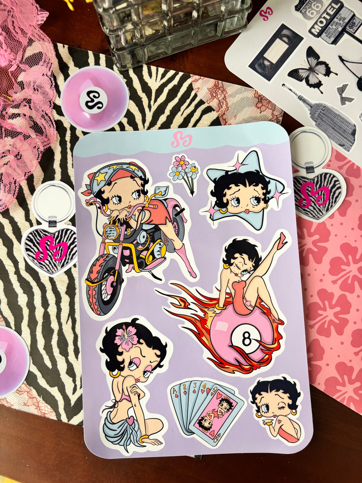Summer Betty sticker sheet
