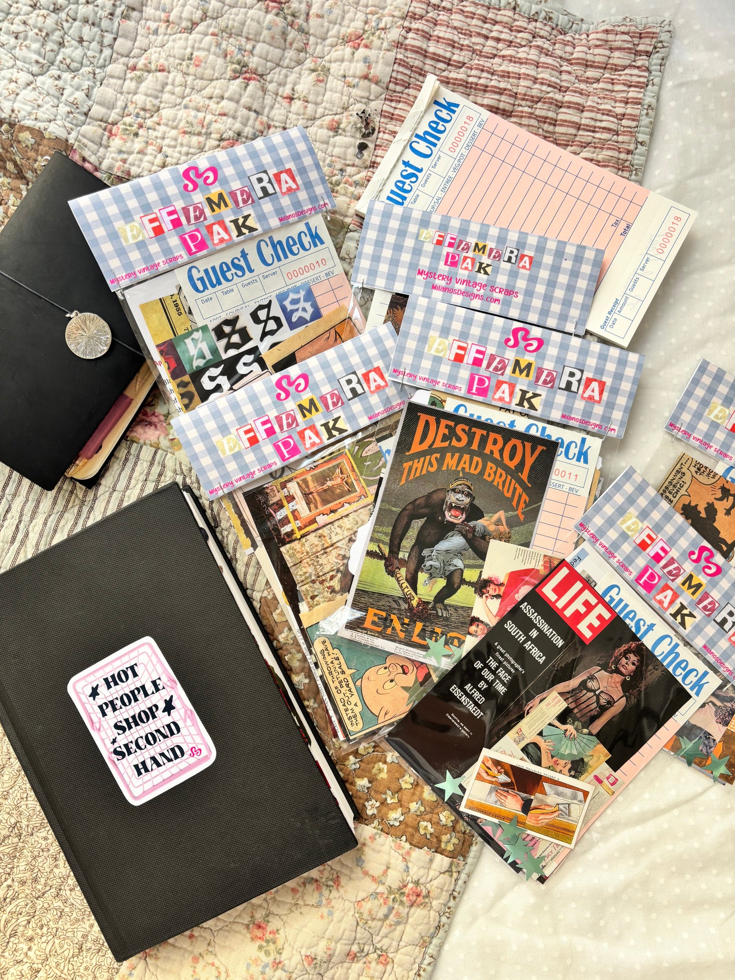 Small size vintage scrap pack