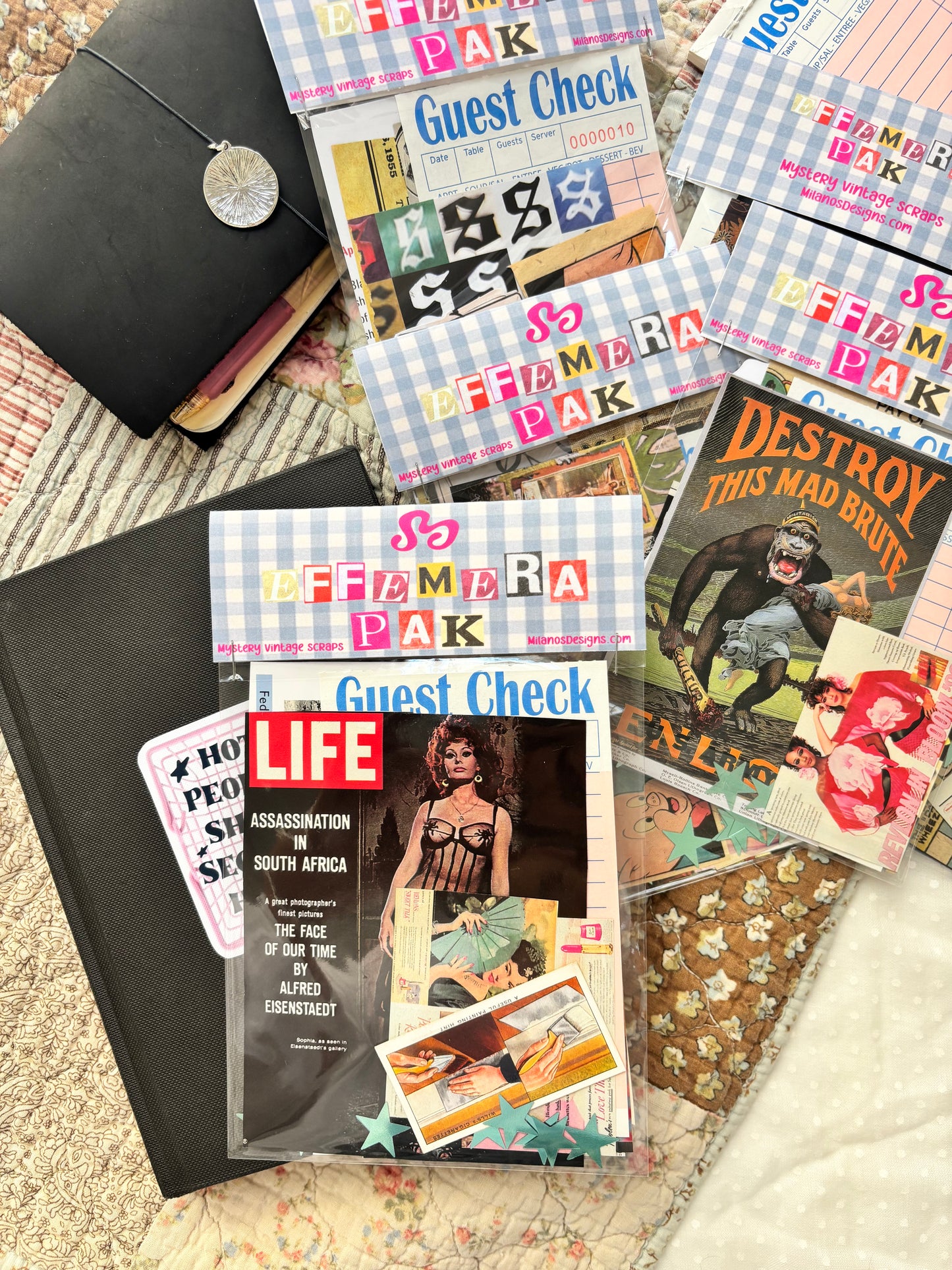Small size vintage scrap pack