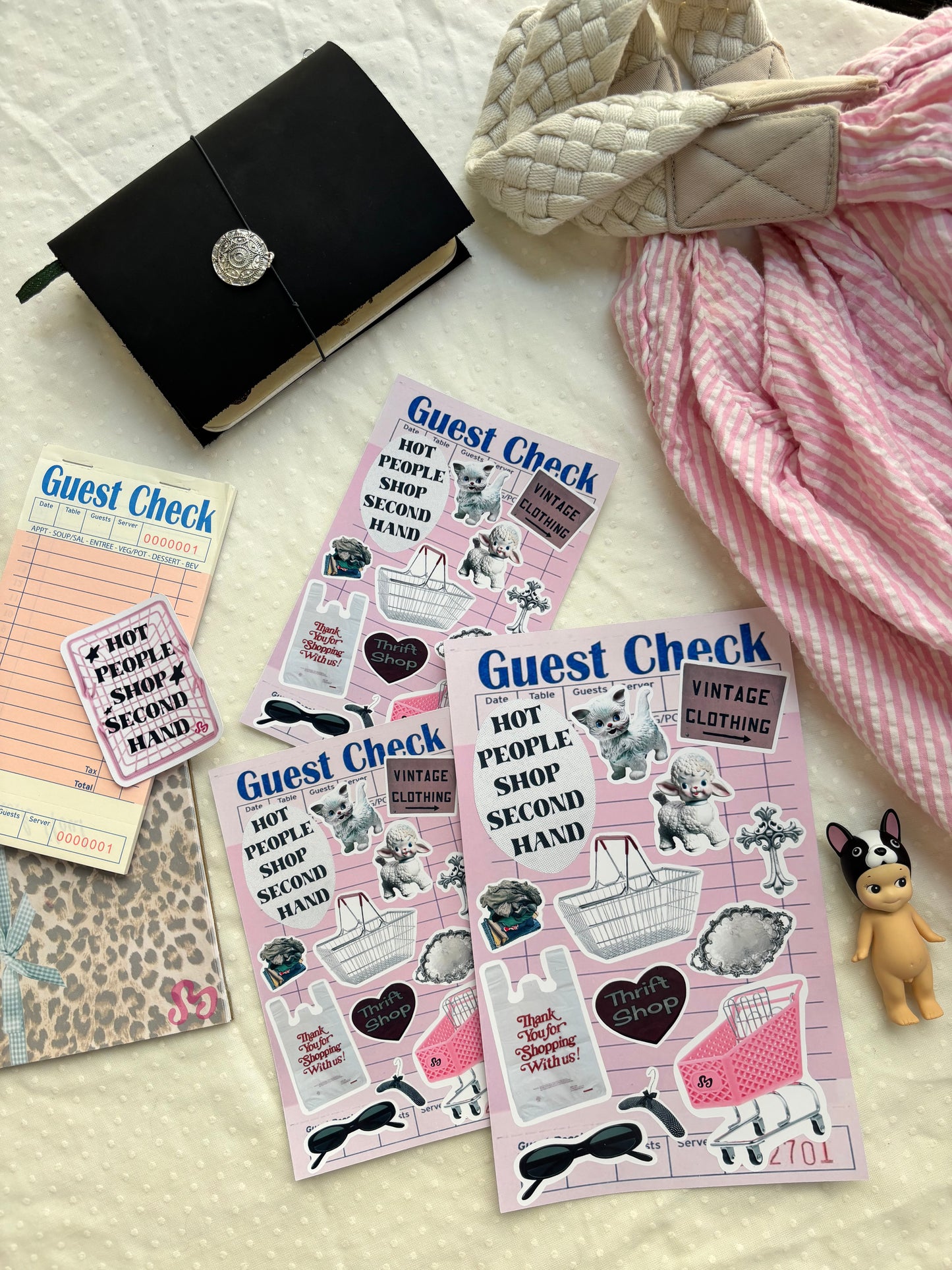Thrift goddess sticker sheet