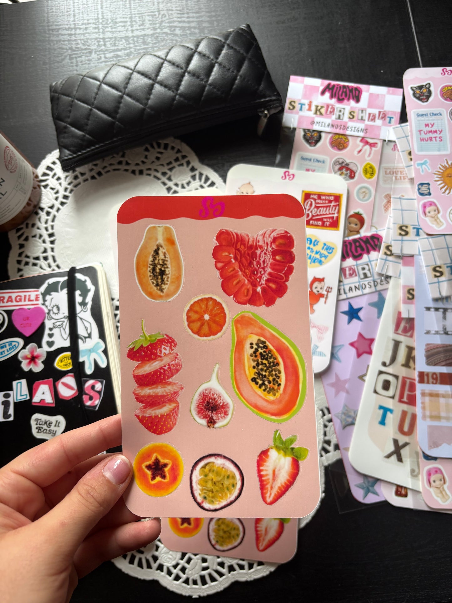 Fruits sticker sheet