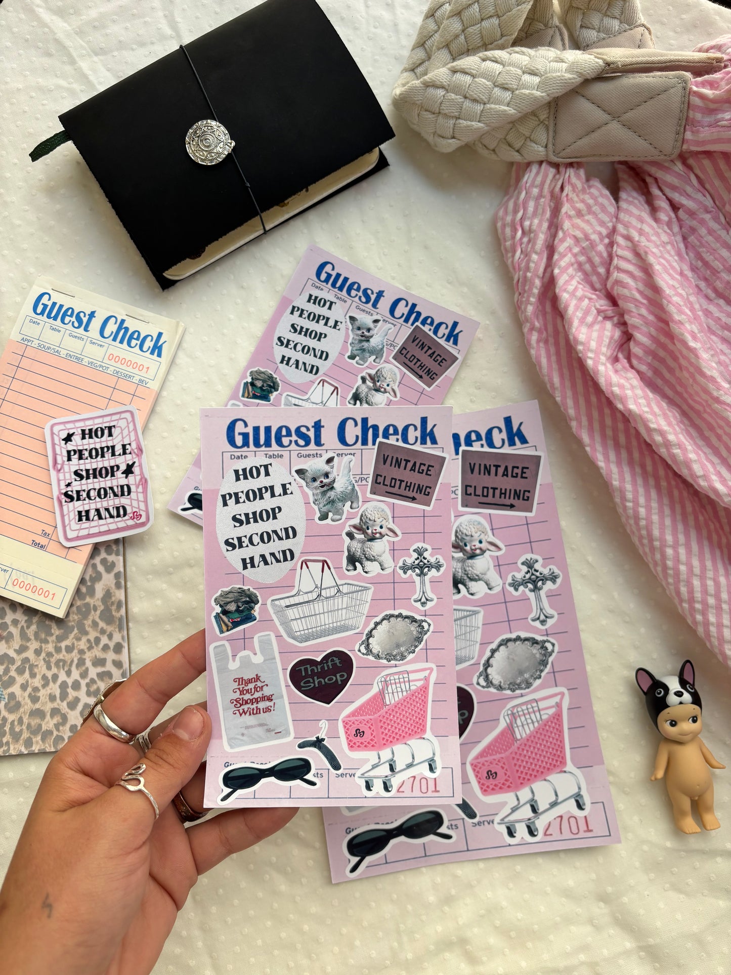 Thrift goddess sticker sheet