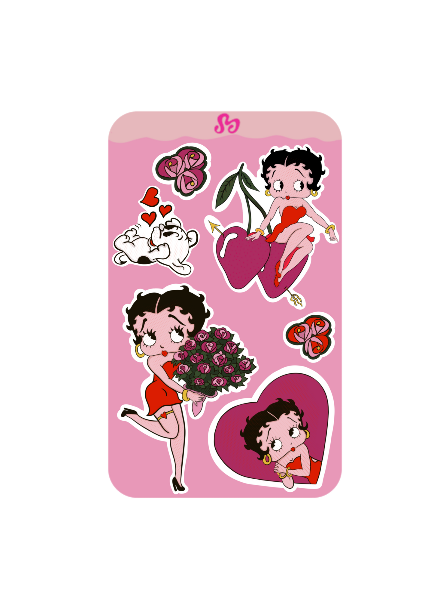 Love Betty Sticker sheet