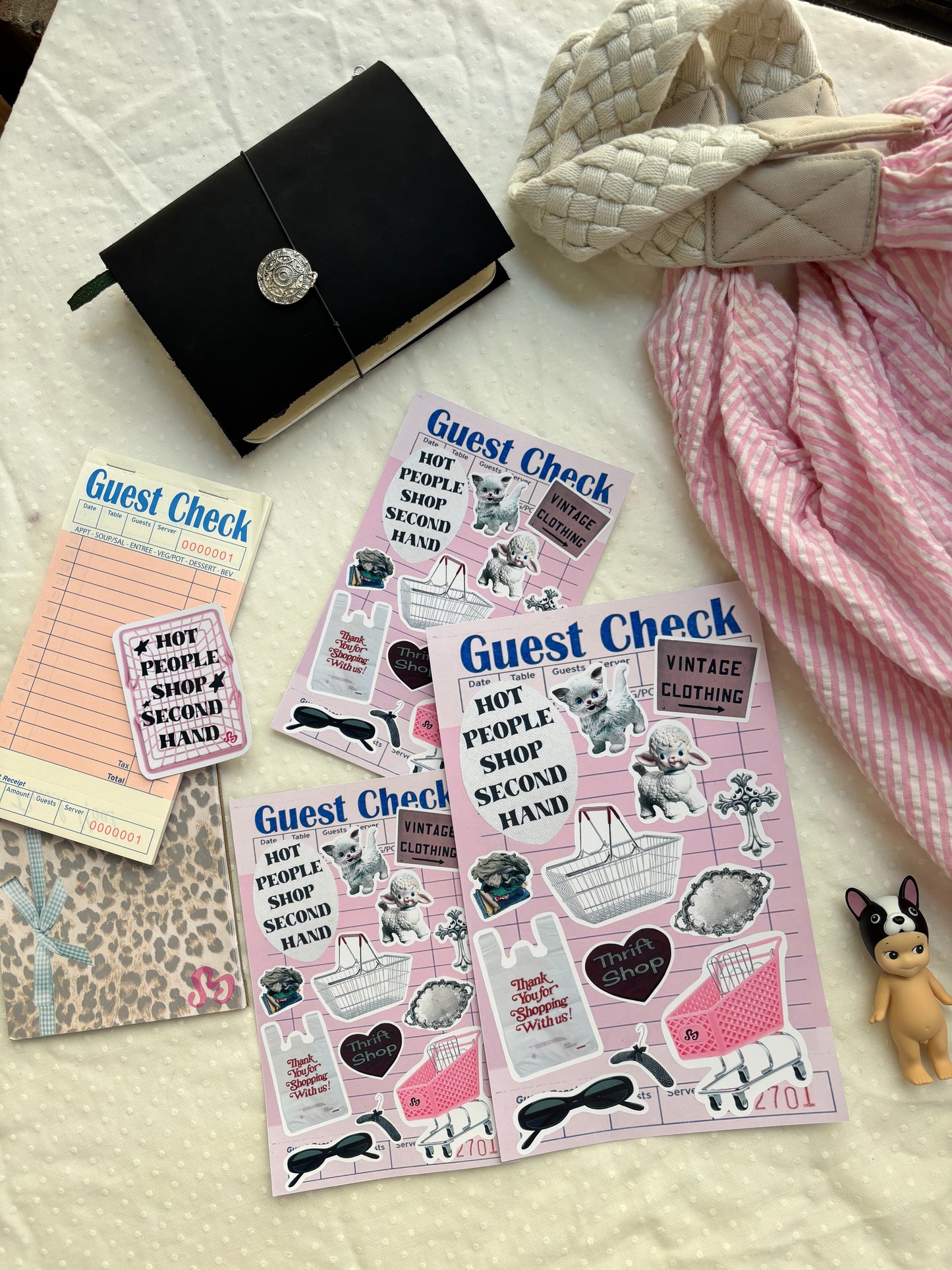 Thrift goddess sticker sheet