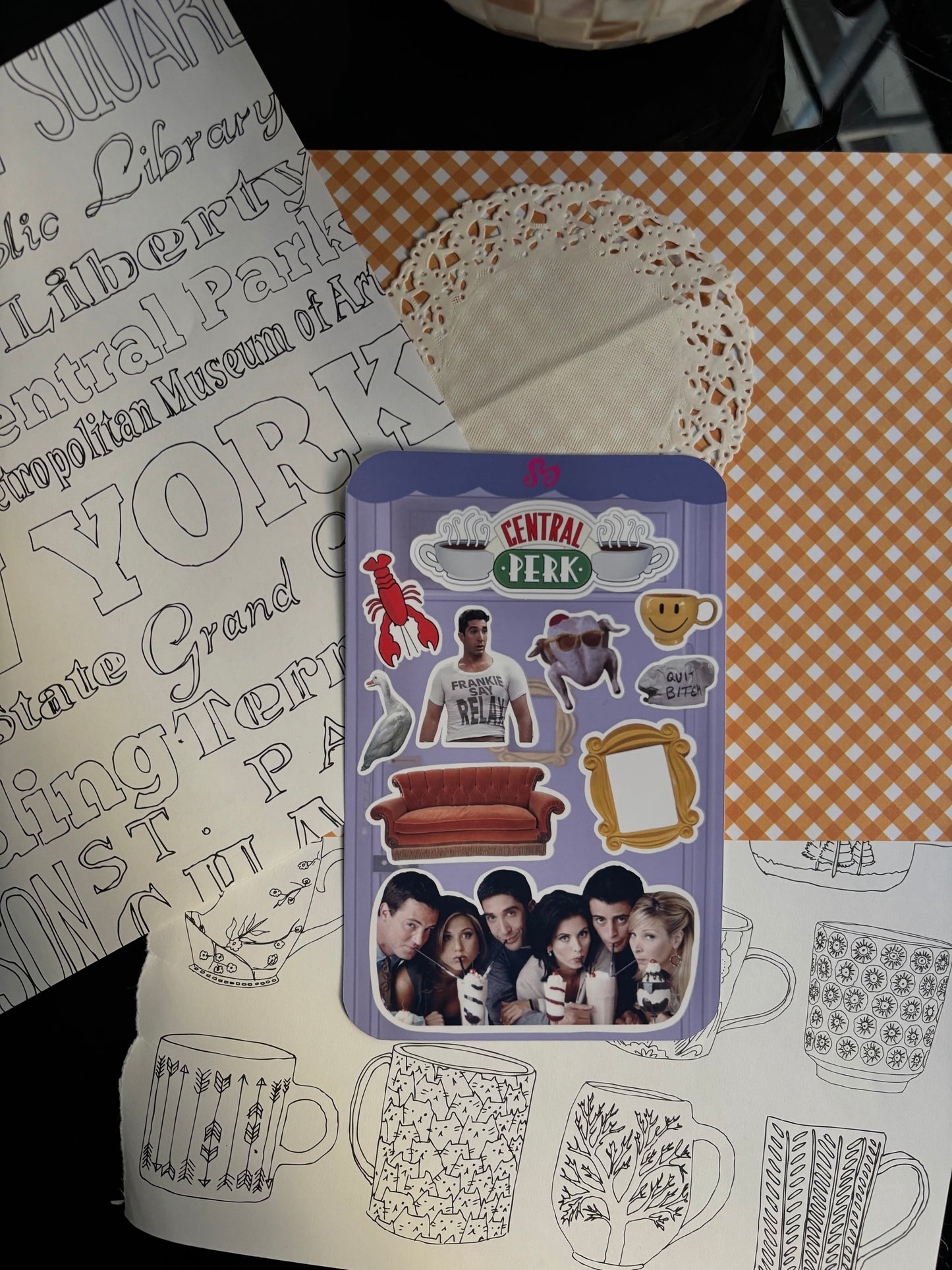 Friends sticker sheet