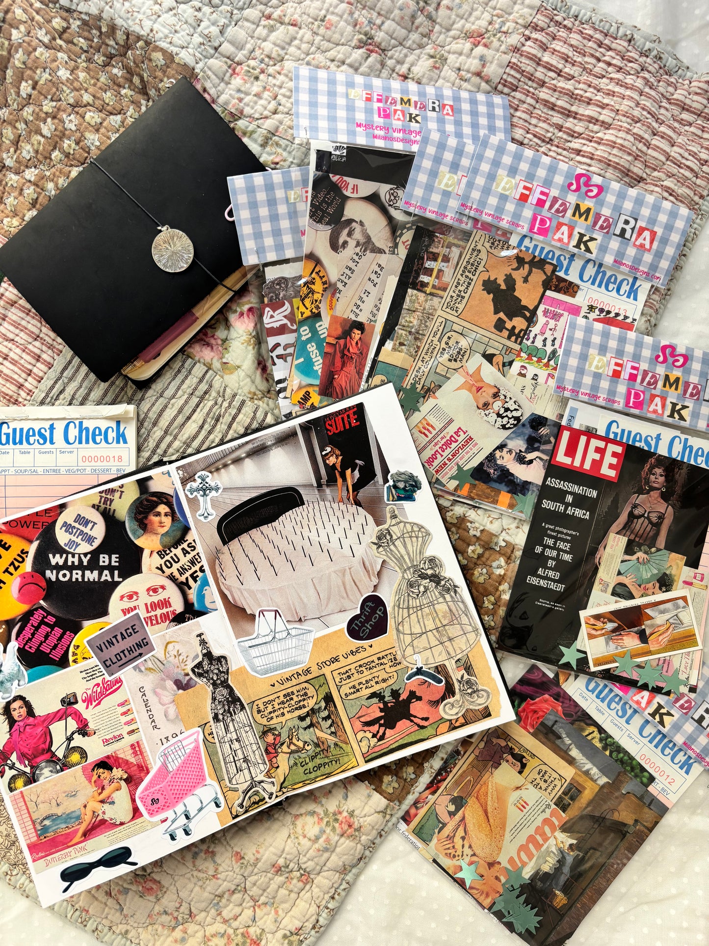 Small size vintage scrap pack