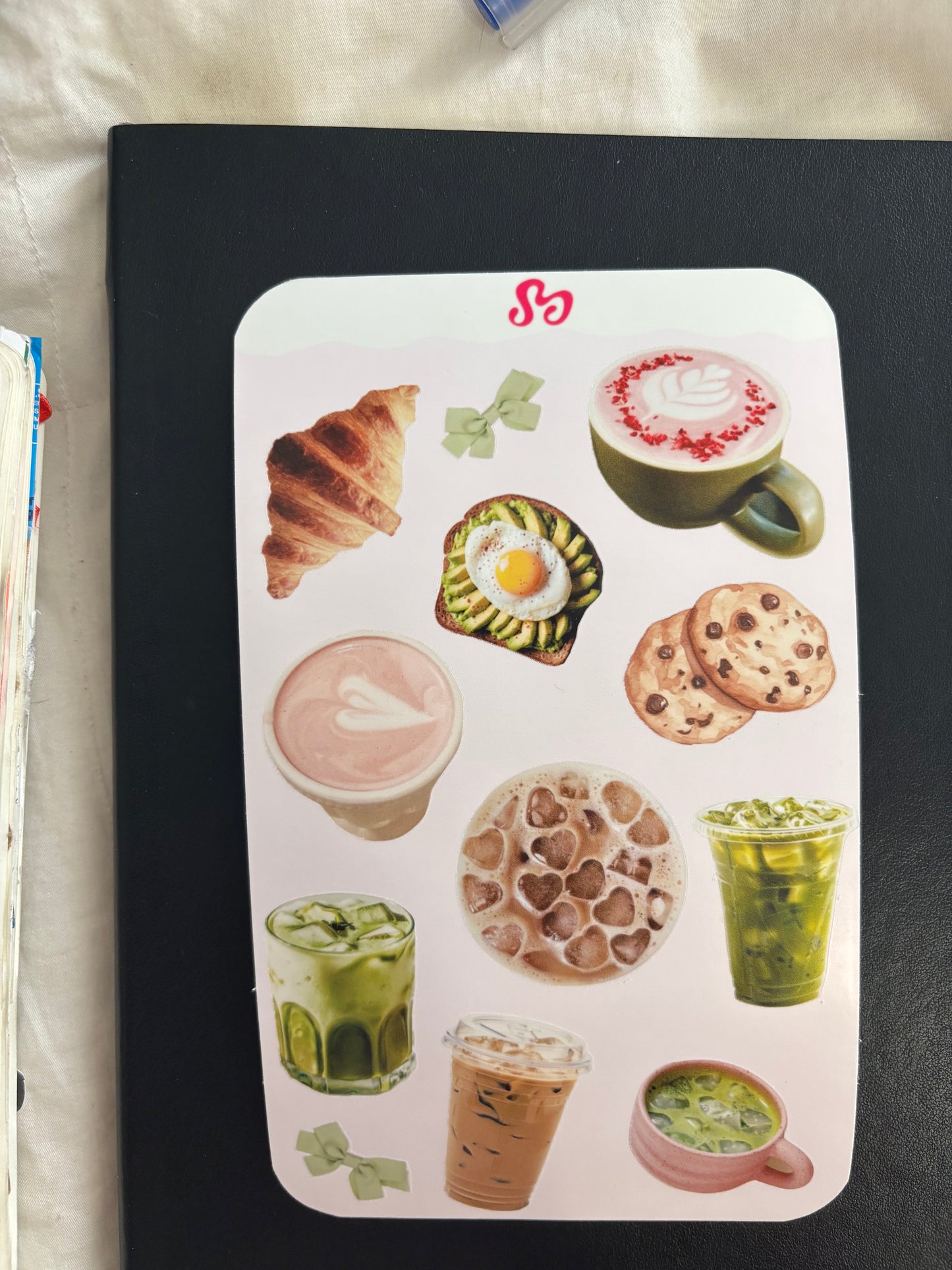 Coffe shop sticker sheet
