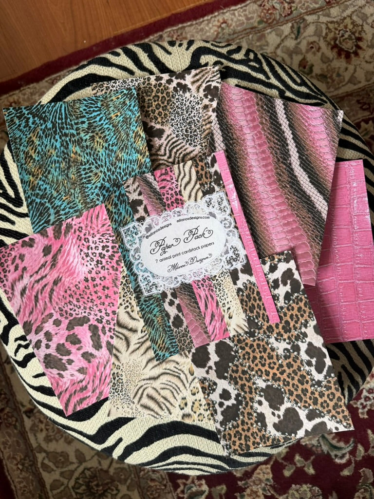 Animal print paper pack