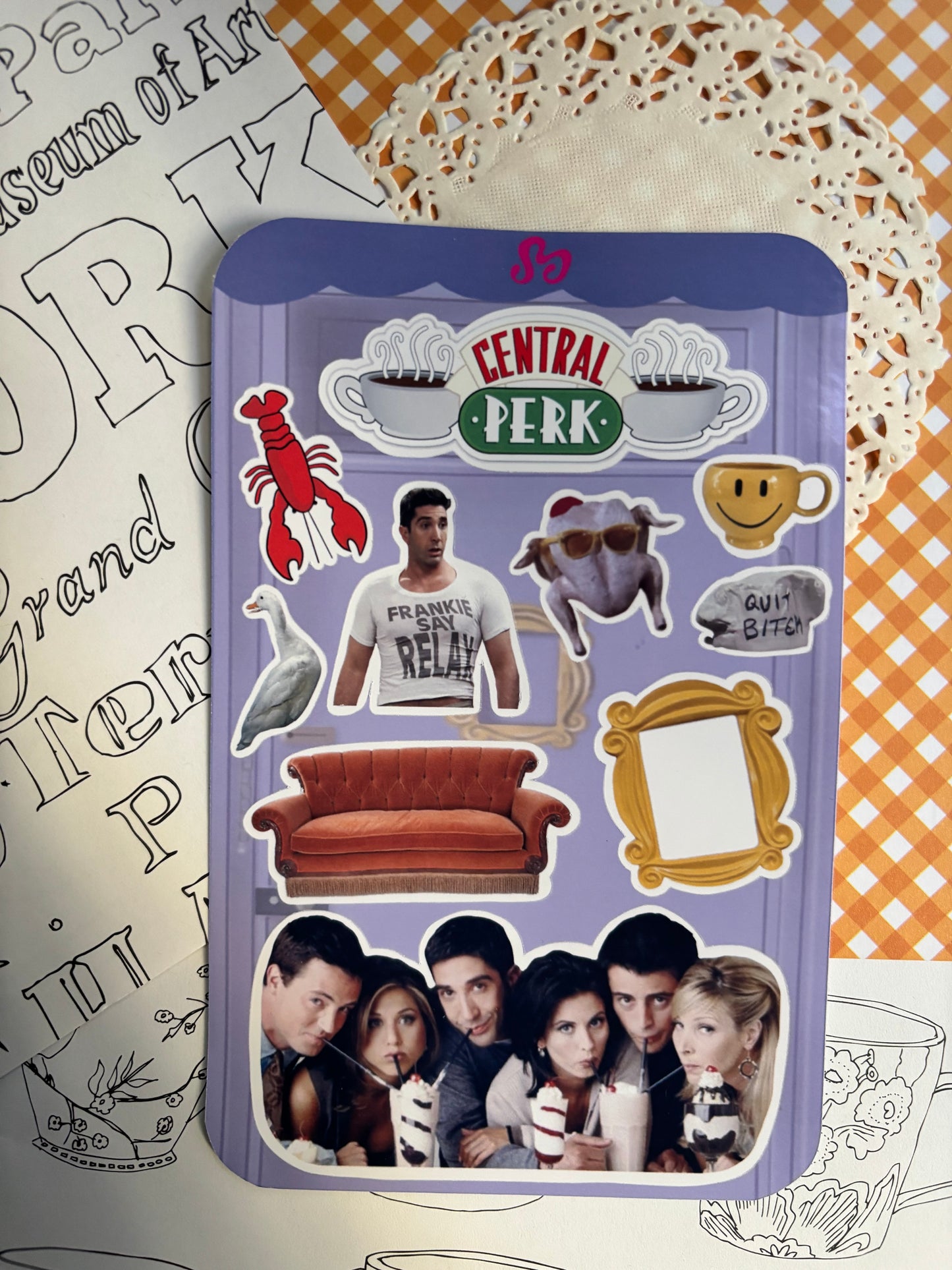 Friends sticker sheet