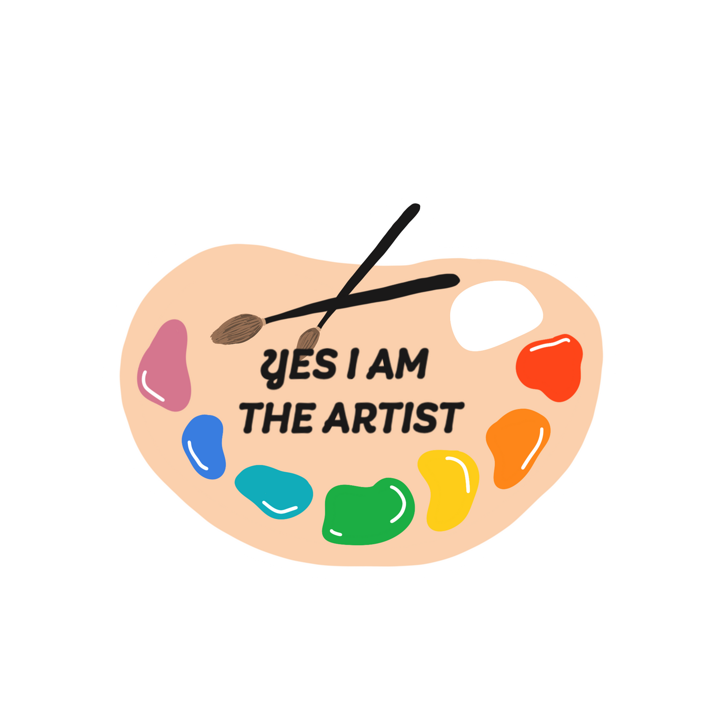Yes I am the artist sticker