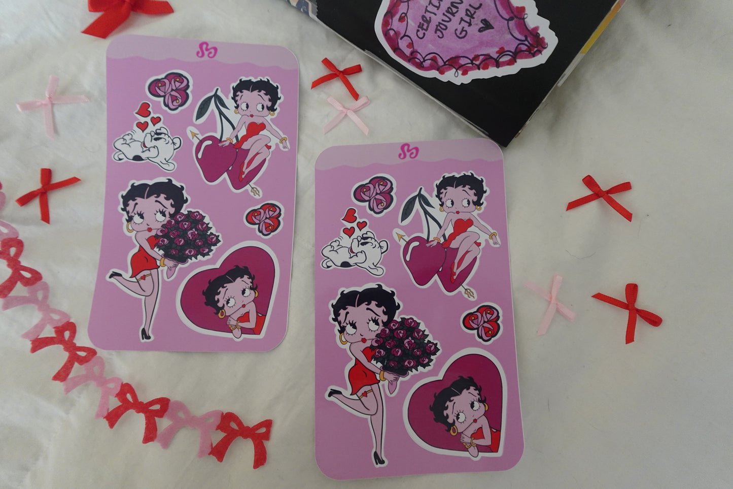 Love Betty Sticker sheet