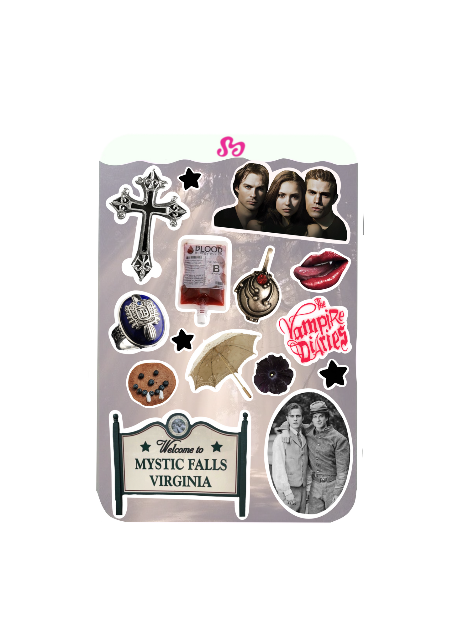 Vampire Diaries sticker sheet
