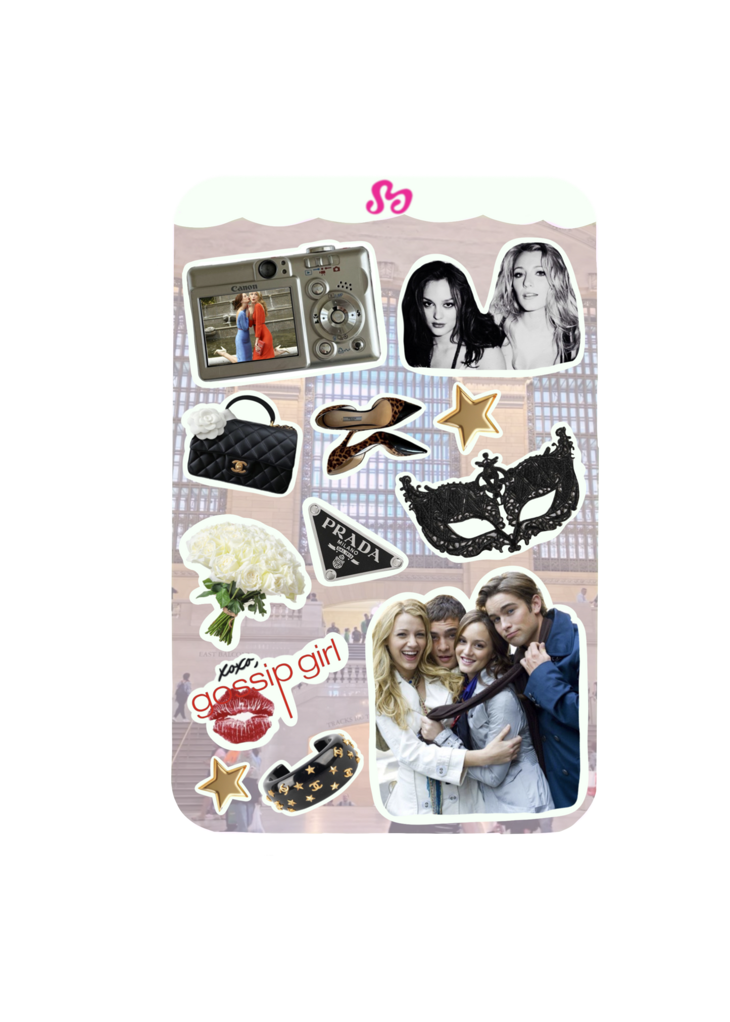 Gossip Girl sticker sheet