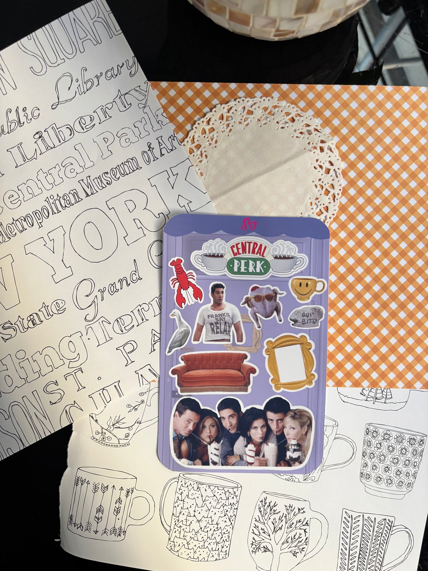 Friends sticker sheet