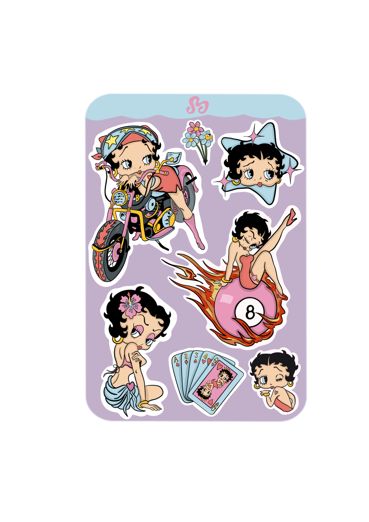 Summer Betty sticker sheet