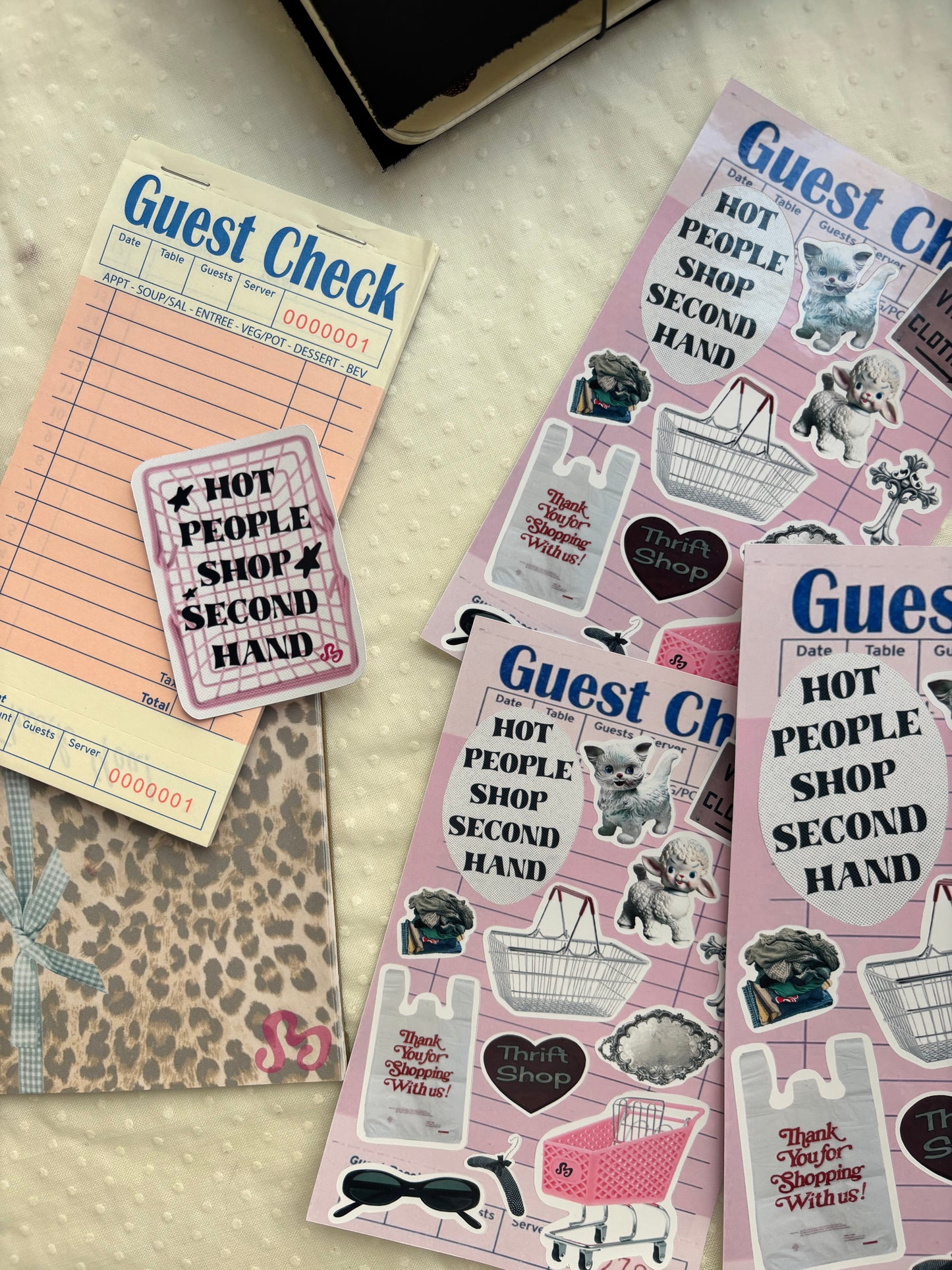 Thrift goddess sticker sheet