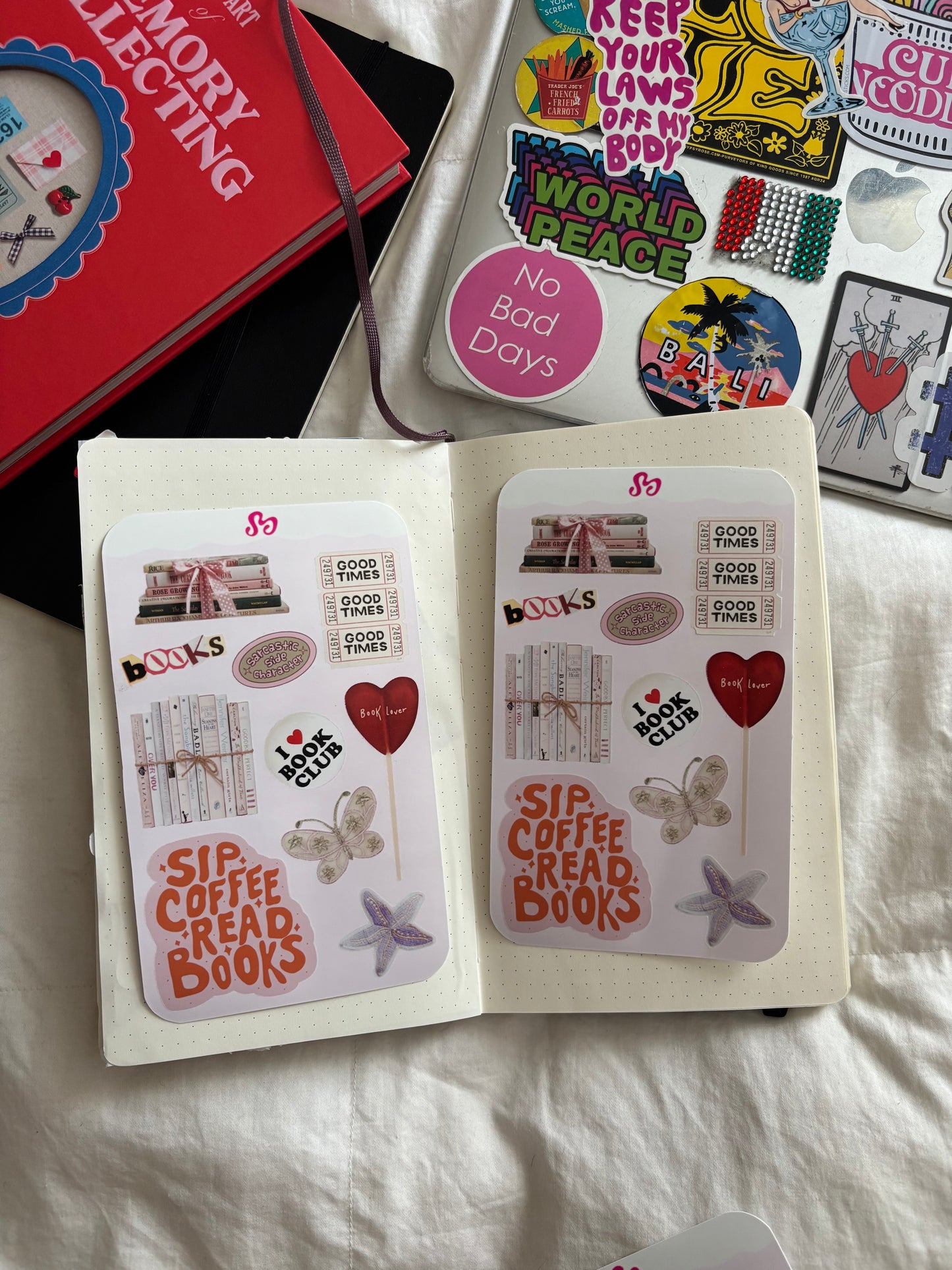 Book lover sticker sheet