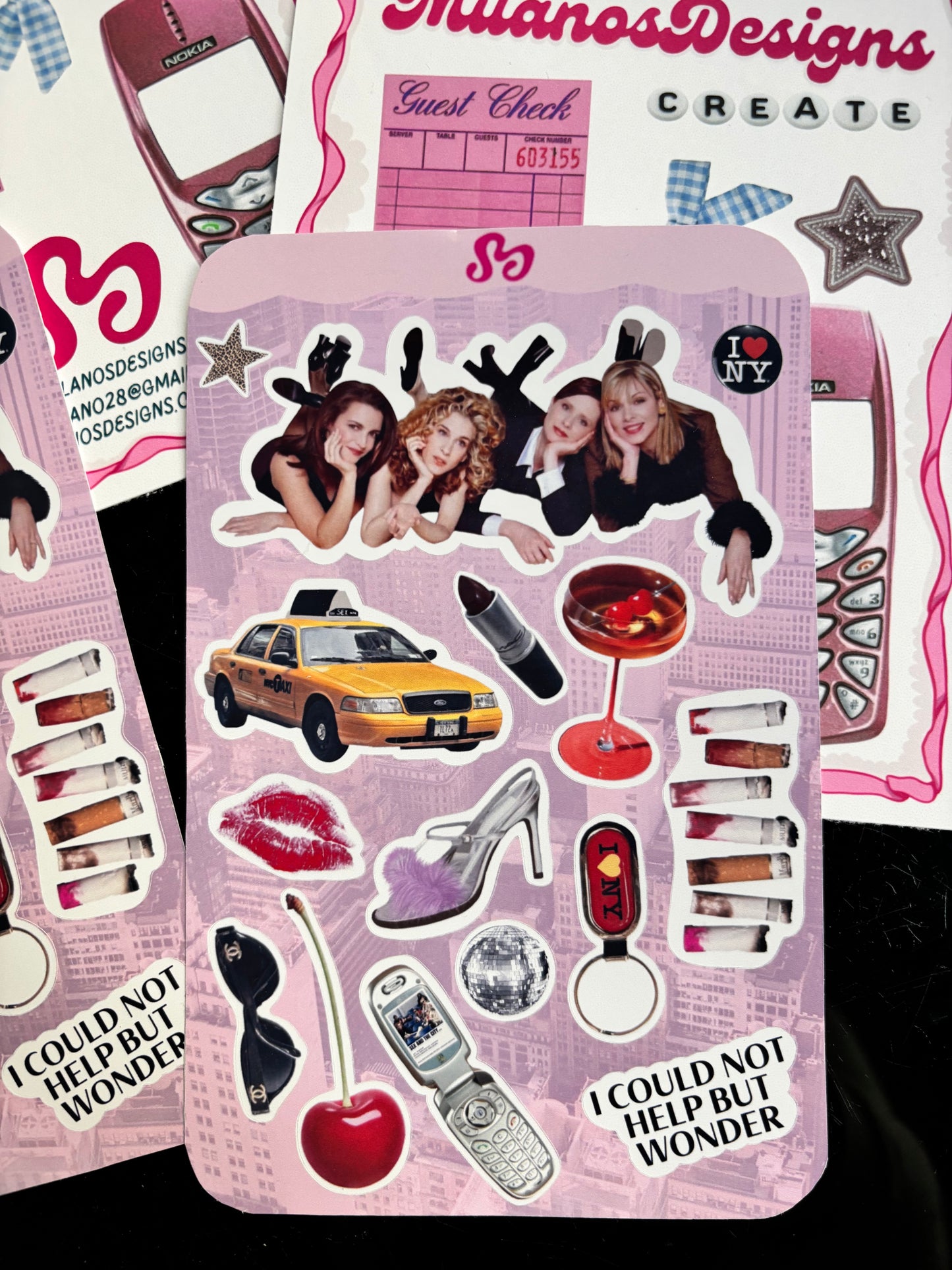Sex and the city sticker sheet