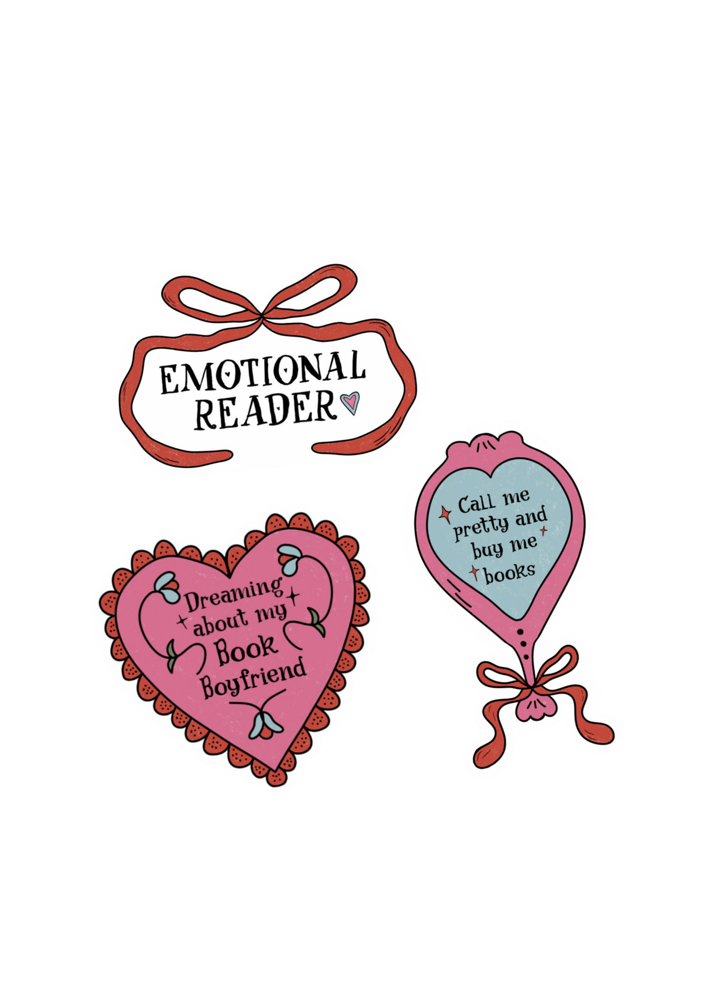 Book lover sticker bundle