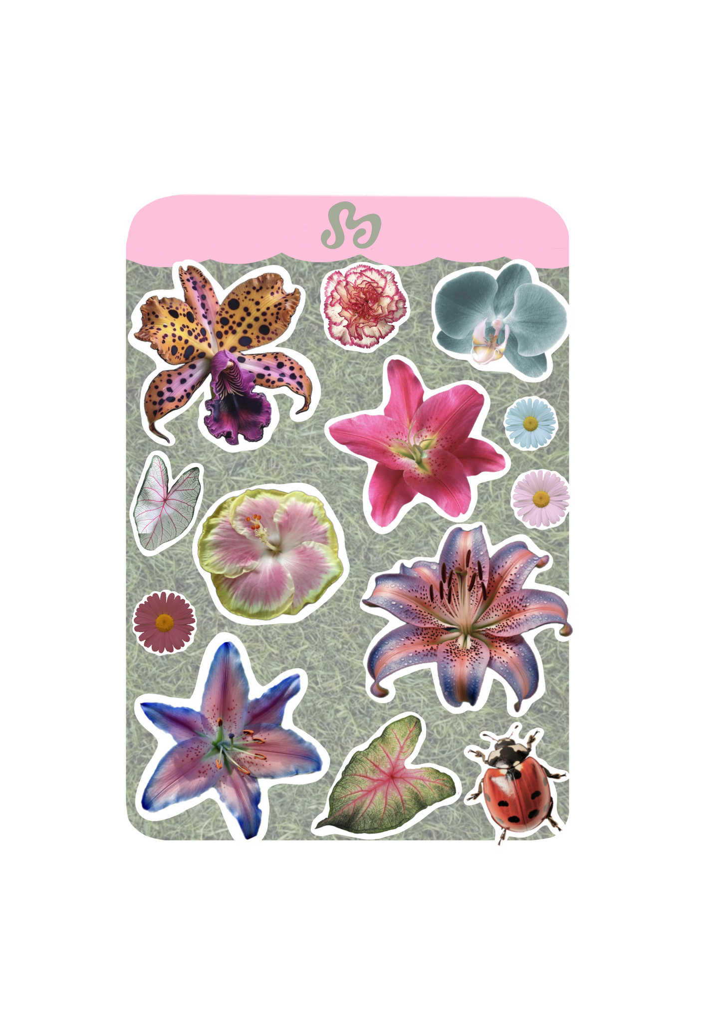 Pretty Flower Sticker sheet
