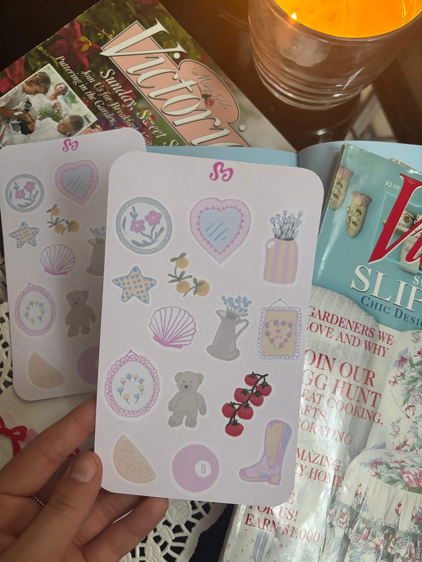 Soft girl sticker sheet