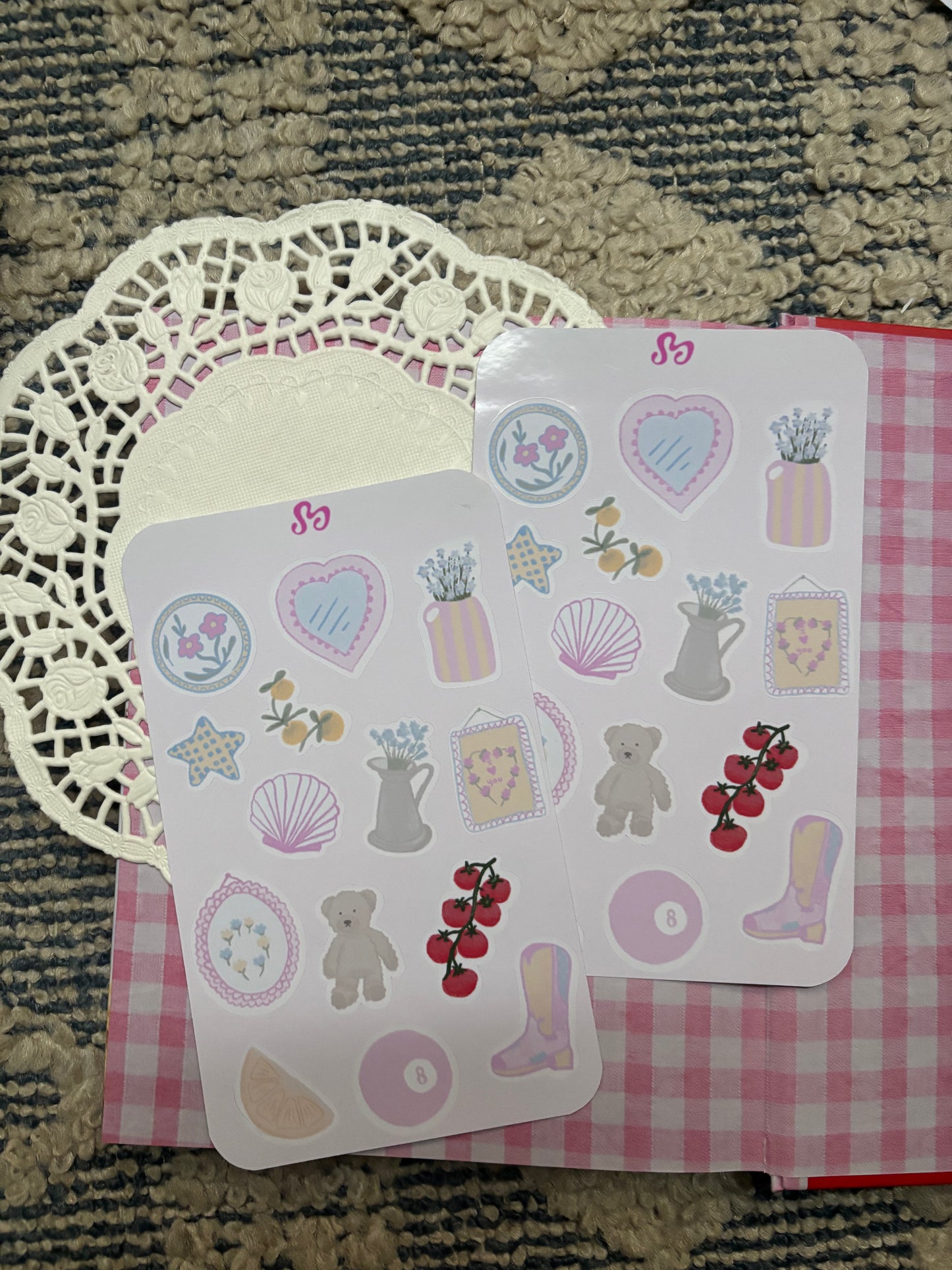 Soft girl sticker sheet