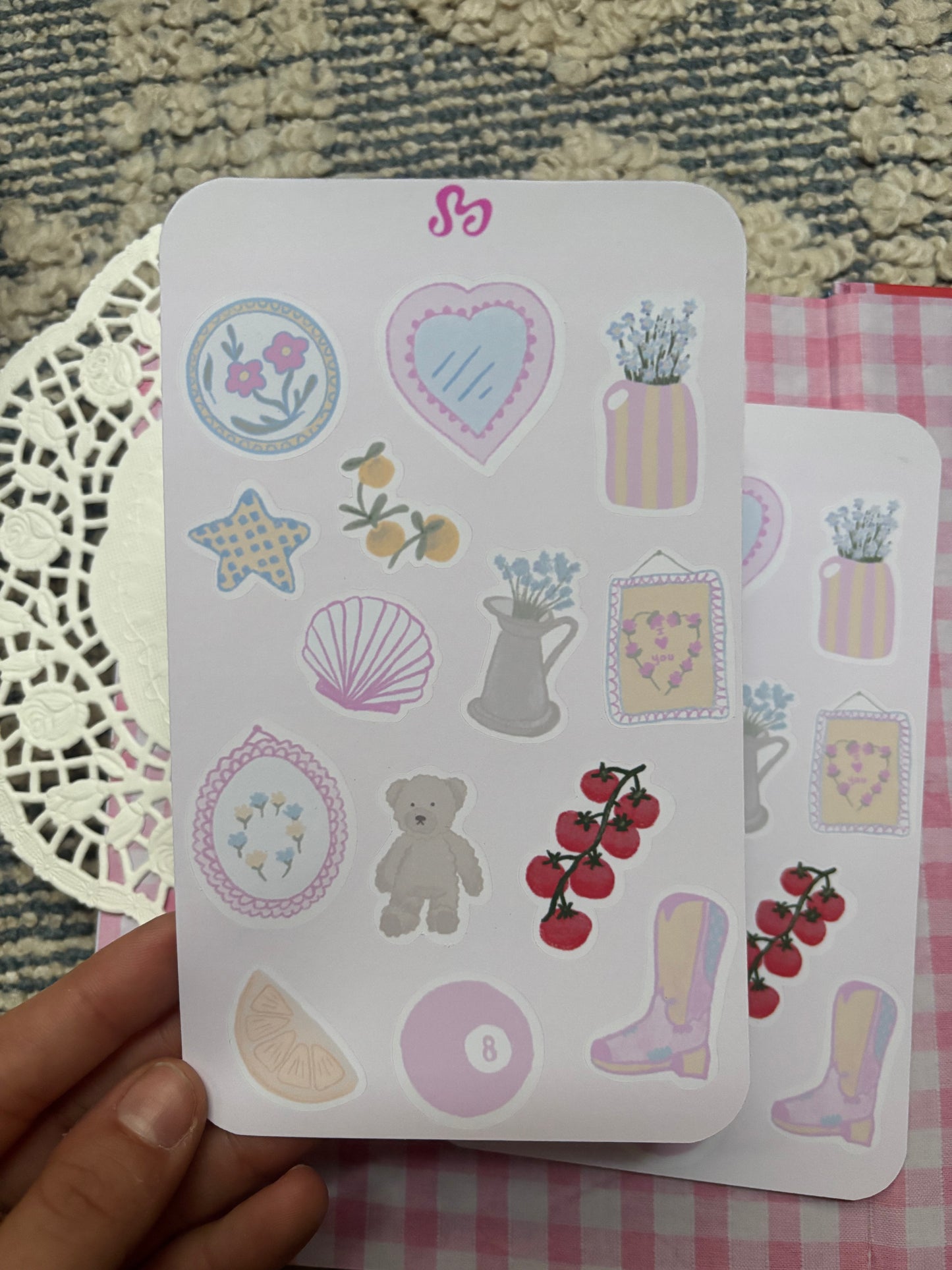 Soft girl sticker sheet