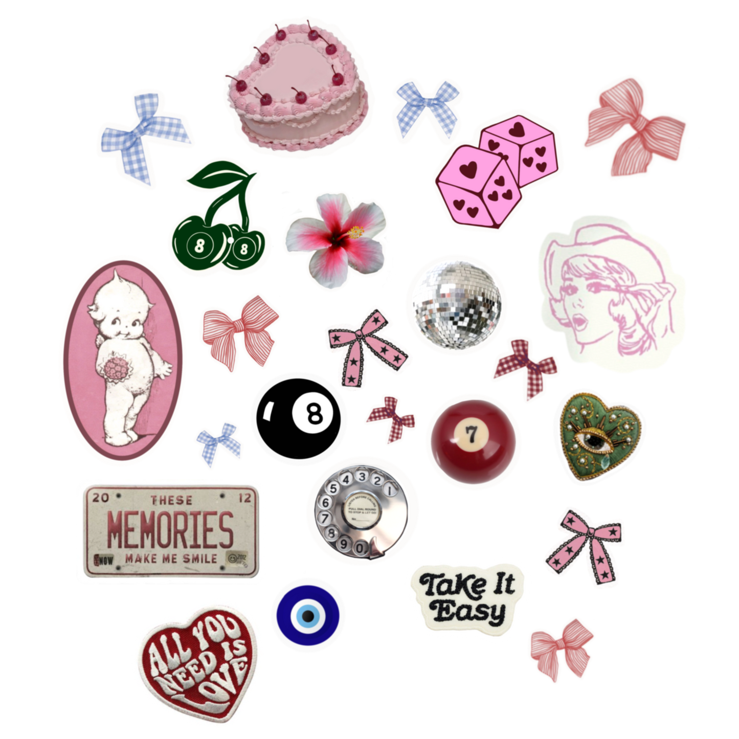 It girl sticker bundle