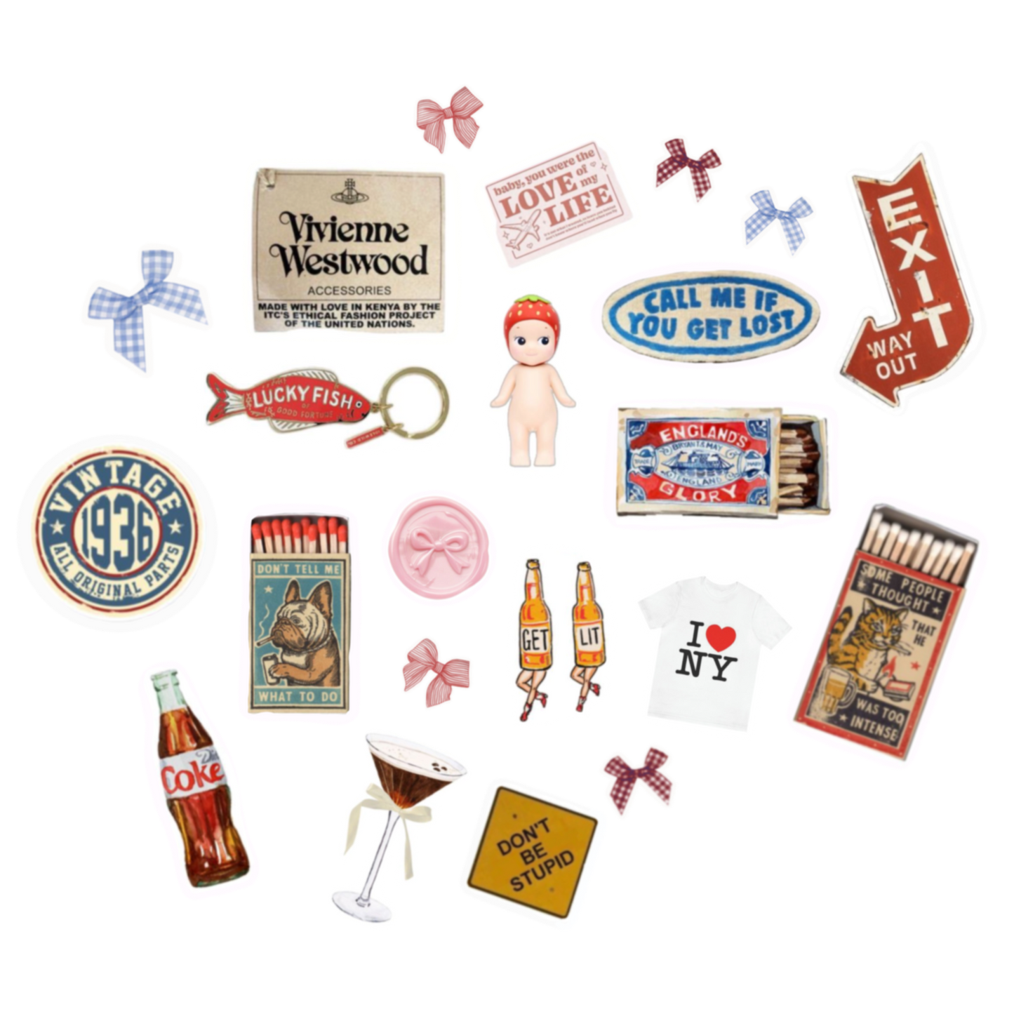 Vintage sticker Bundle