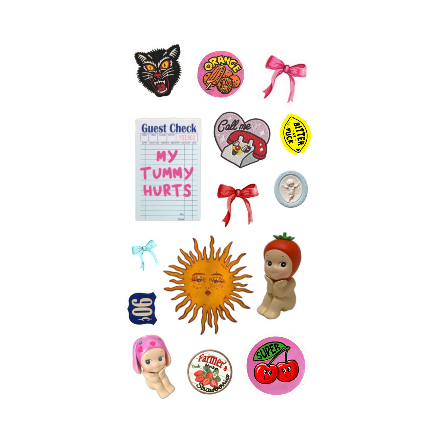 " cool girl" sticker bundle