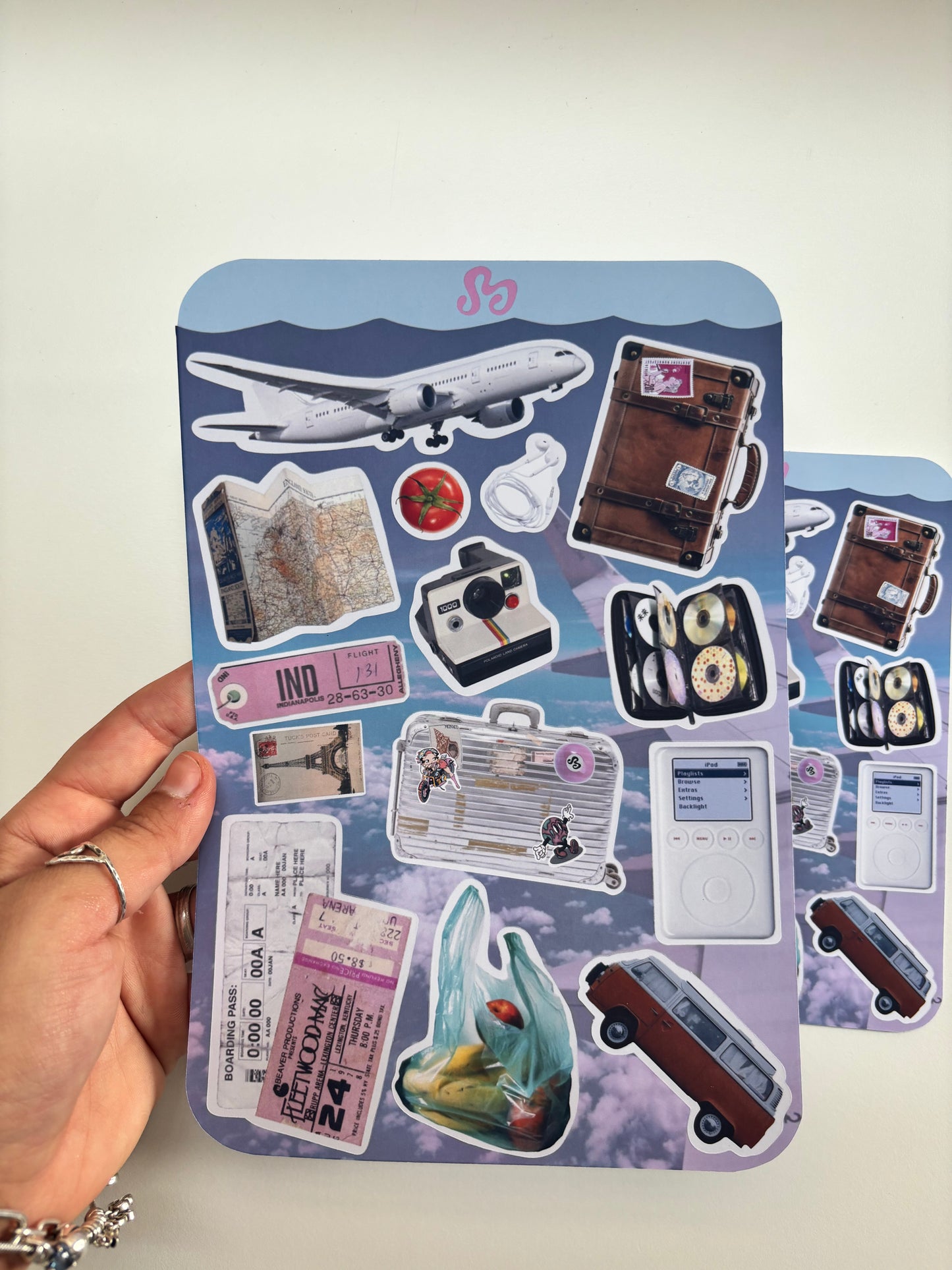 i <3 Traveling sticker sheet