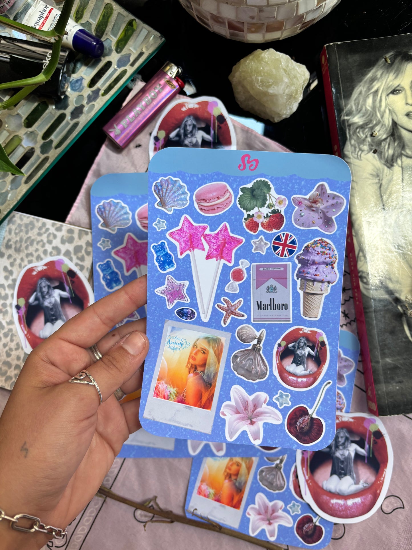 Addison summer sticker sheets