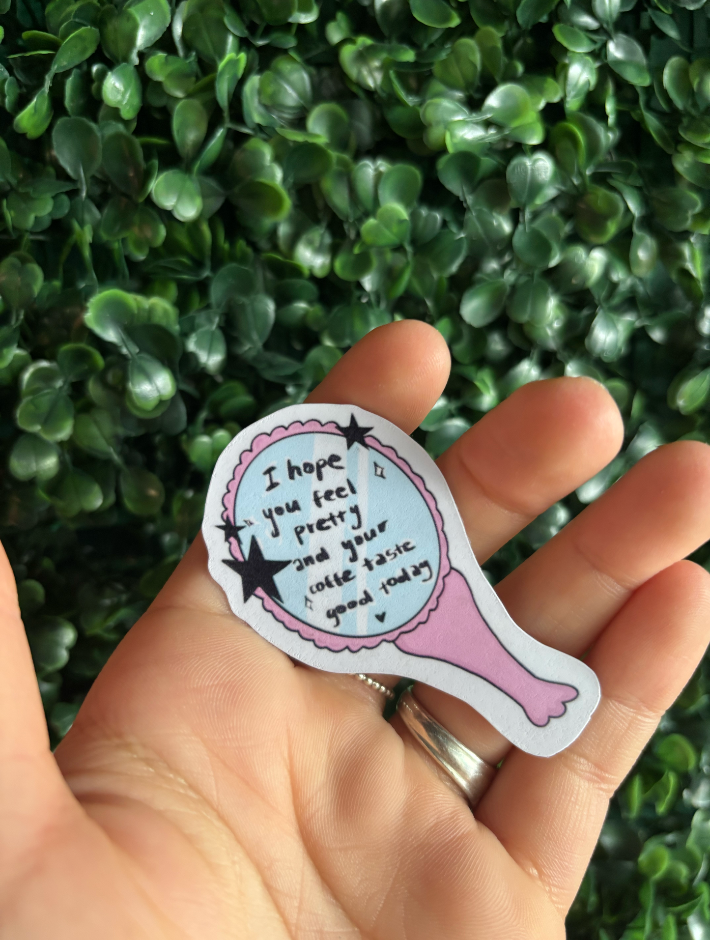 " Pretty like your Coffee" Sticker