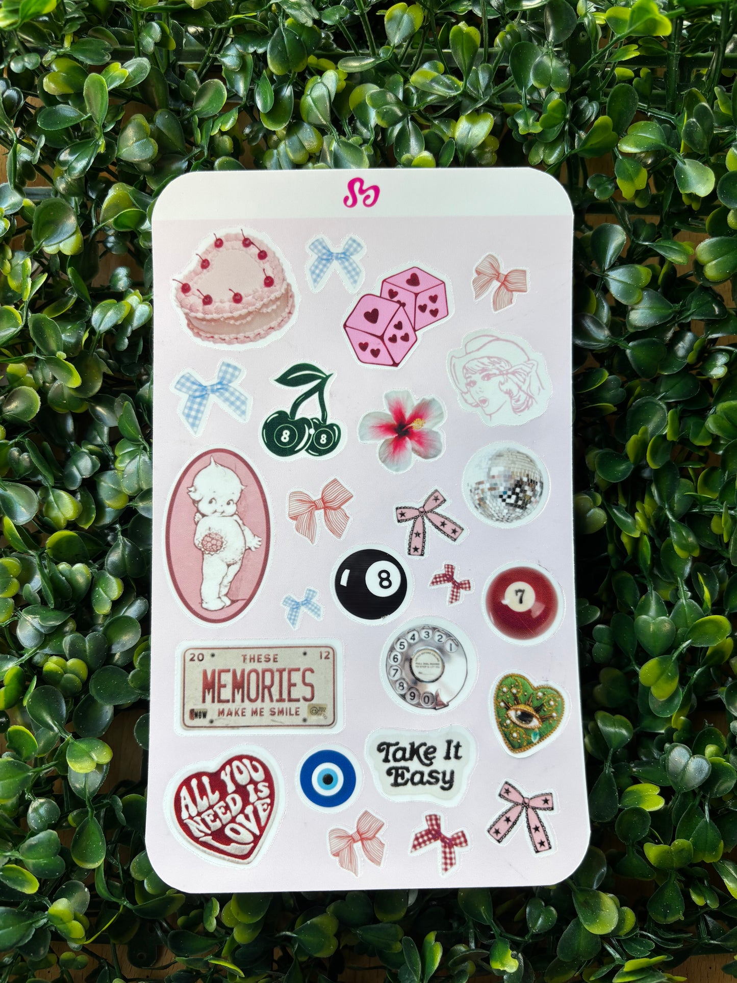 The It girl sticker sheet