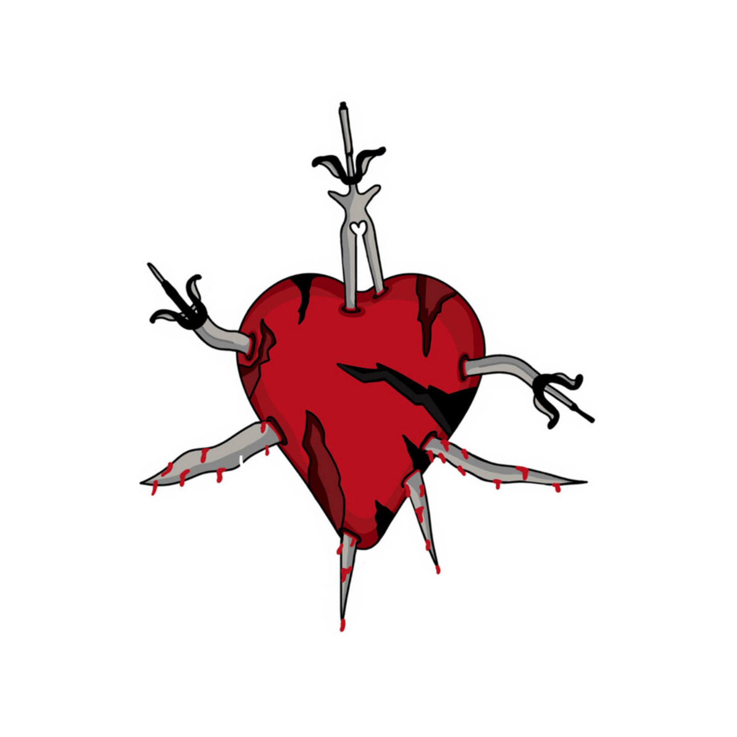 "Heroic Heart" Sticker
