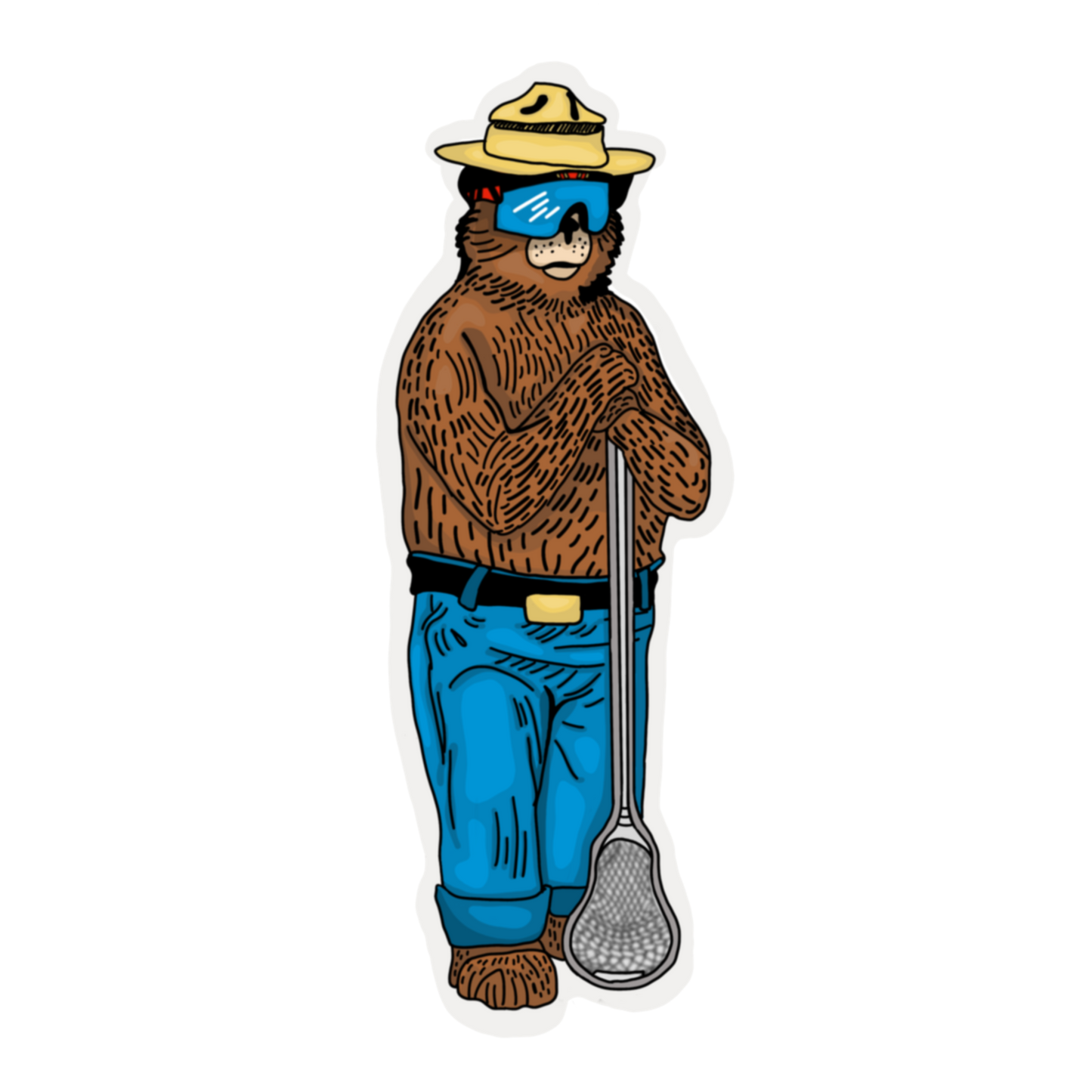 Smokey the bear Lacrosse version