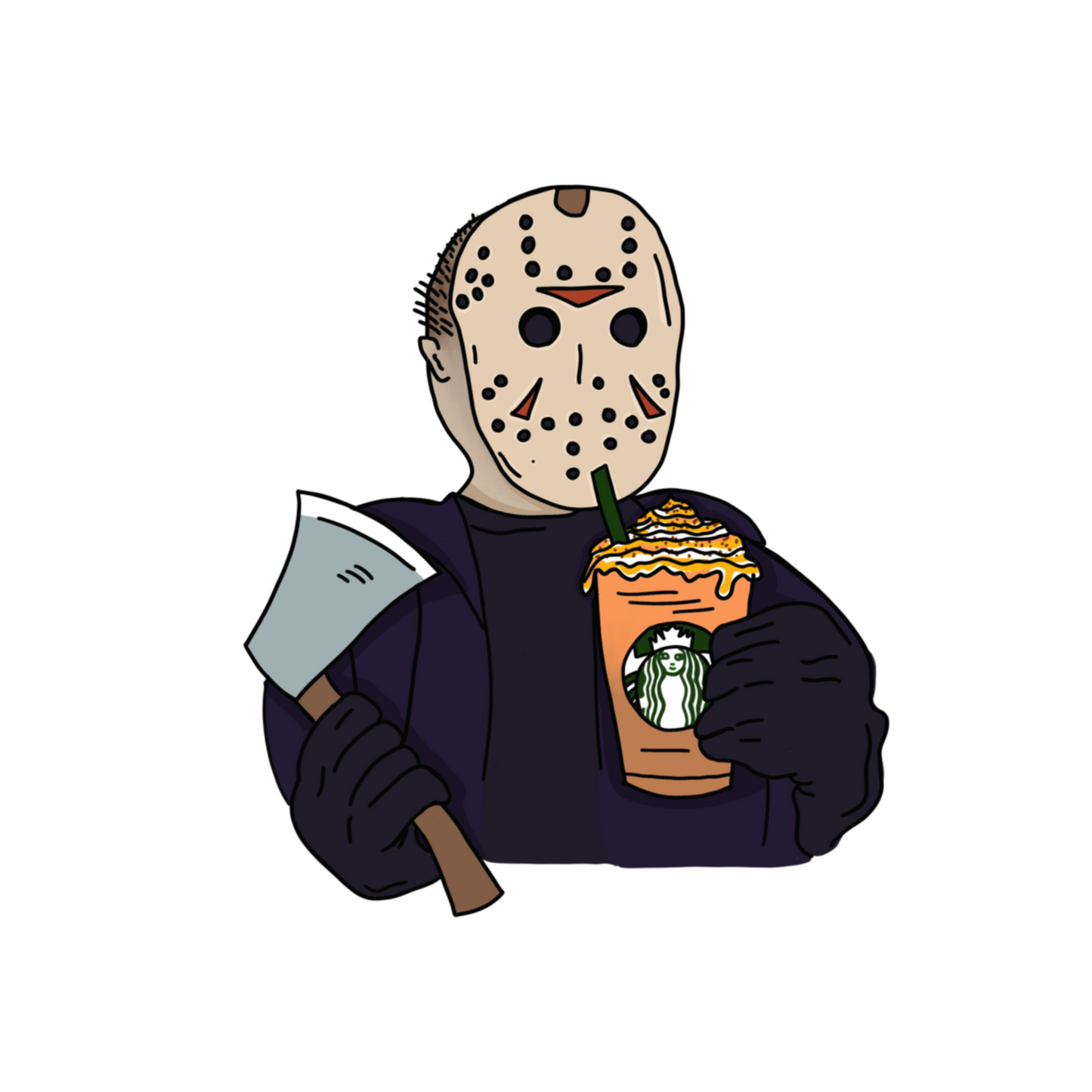 "Jason Likes Fall" Sticker