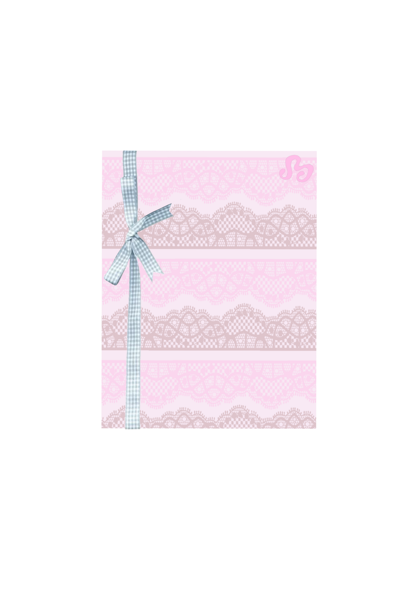 Lace Bow Notepad