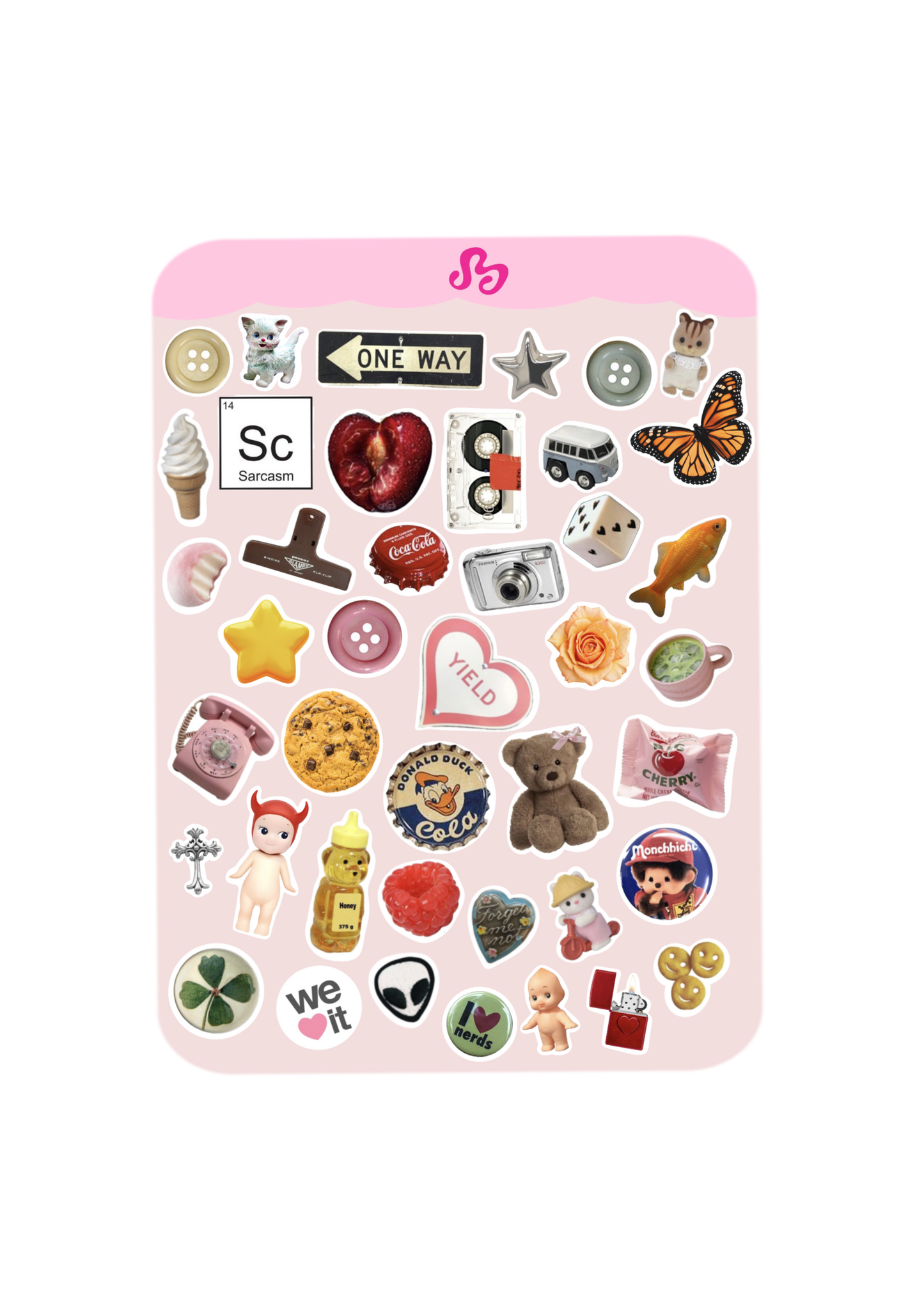 Trinket Lover sticker sheet