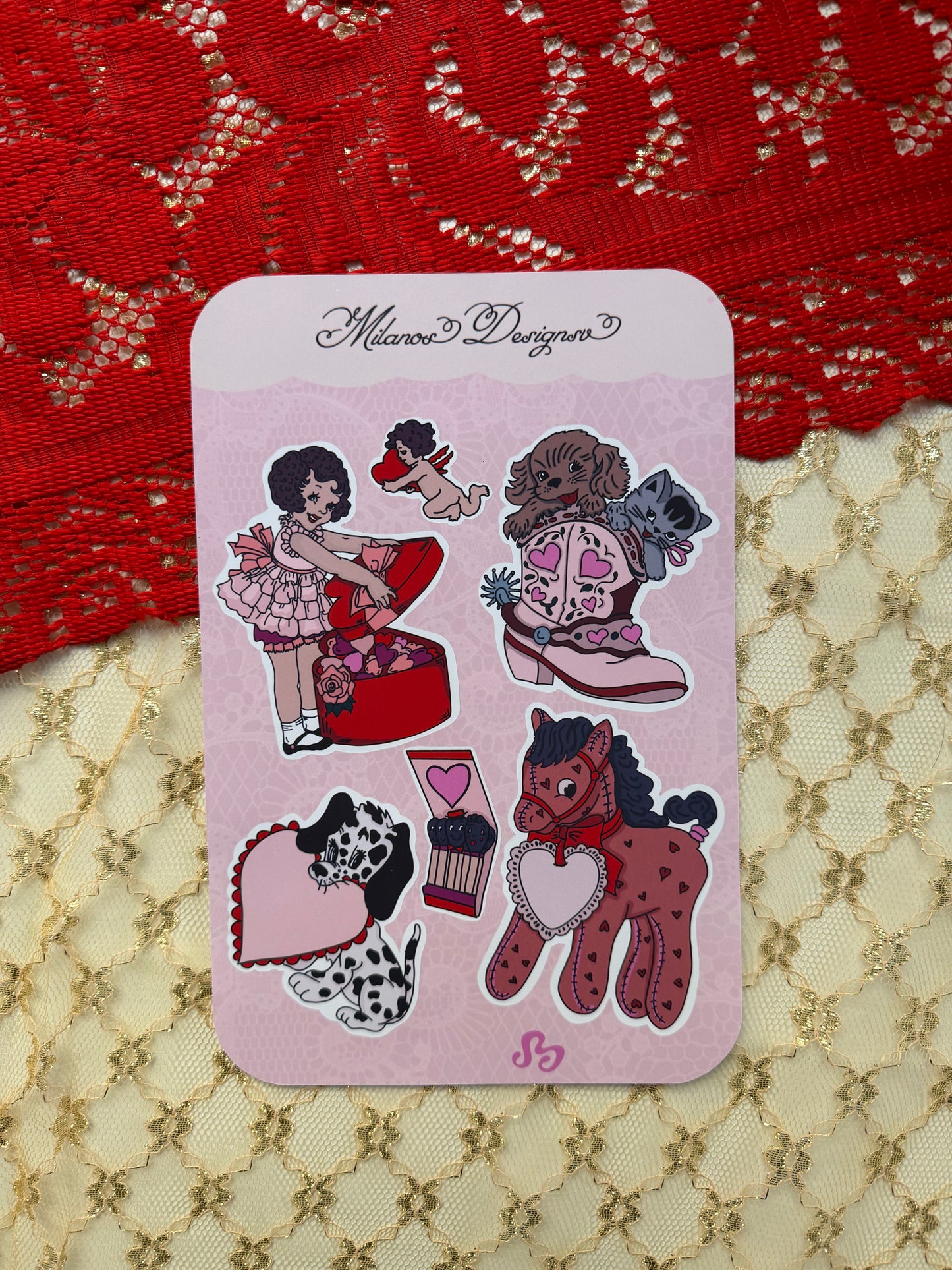 The lovers sticker sheet