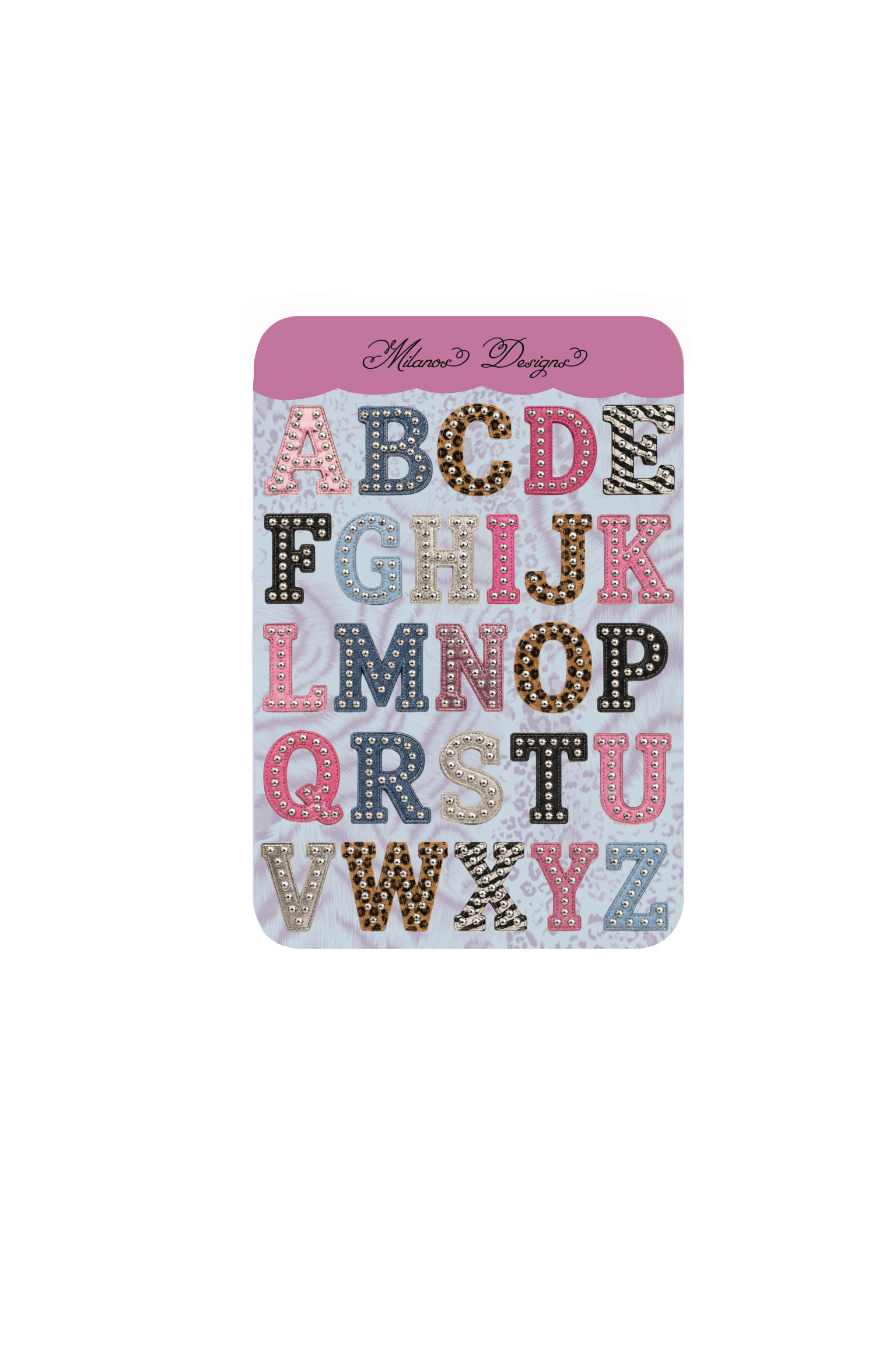 Stud Letters Sticker sheet – MilanosDesigns