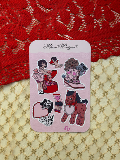 The lovers sticker sheet