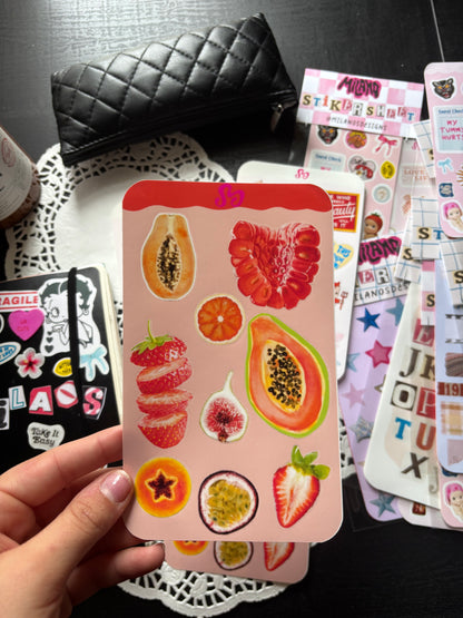 Fruits sticker sheet