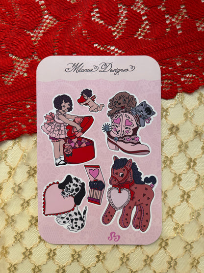 The lovers sticker sheet