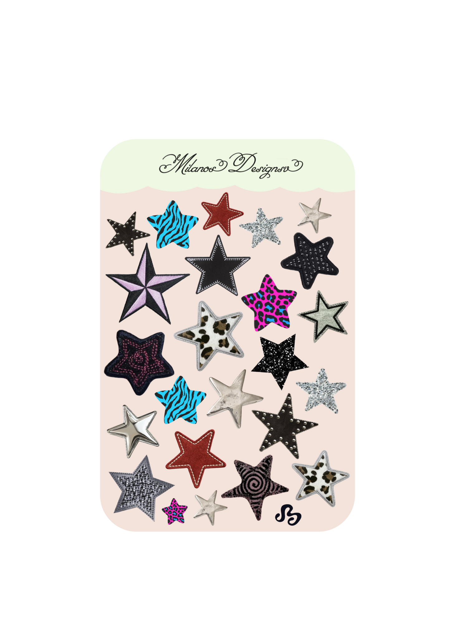 Stars On Everything sticker sheet