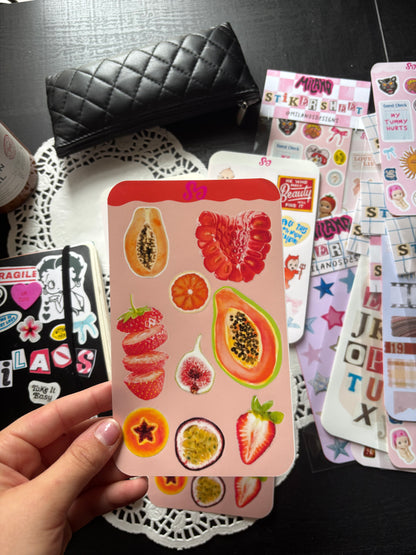 Fruits sticker sheet