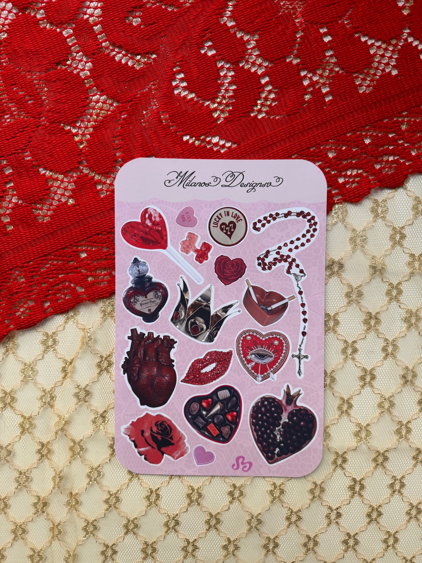 Dark love sticker sheet