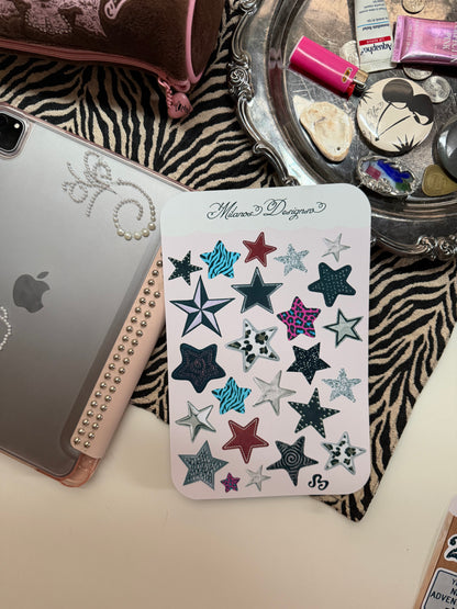 Stars On Everything sticker sheet