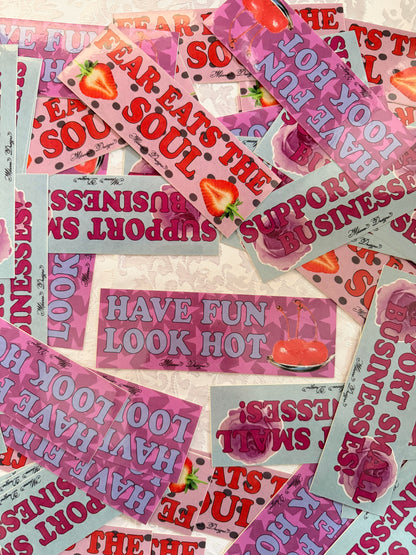Have fun look hot bumper sticker